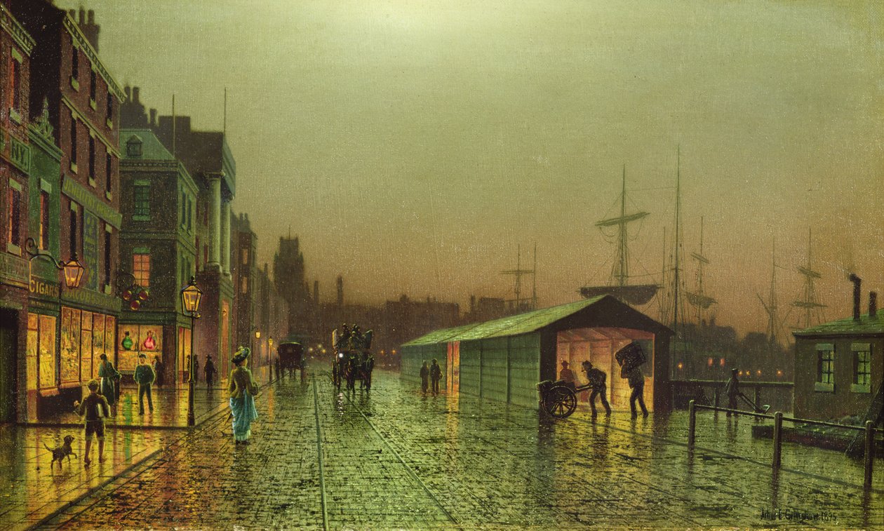 Liverpool Docks av John Atkinson Grimshaw