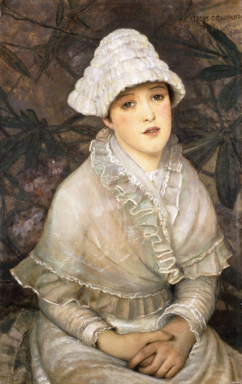 Min lilla vita ros, 1882 av John Atkinson Grimshaw