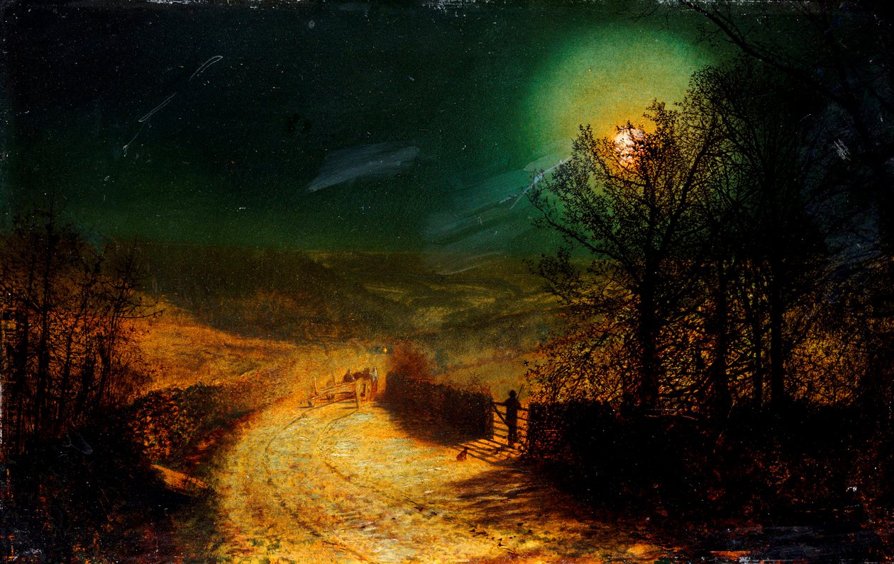 Nära Bolton Abbey, 1876 av John Atkinson Grimshaw