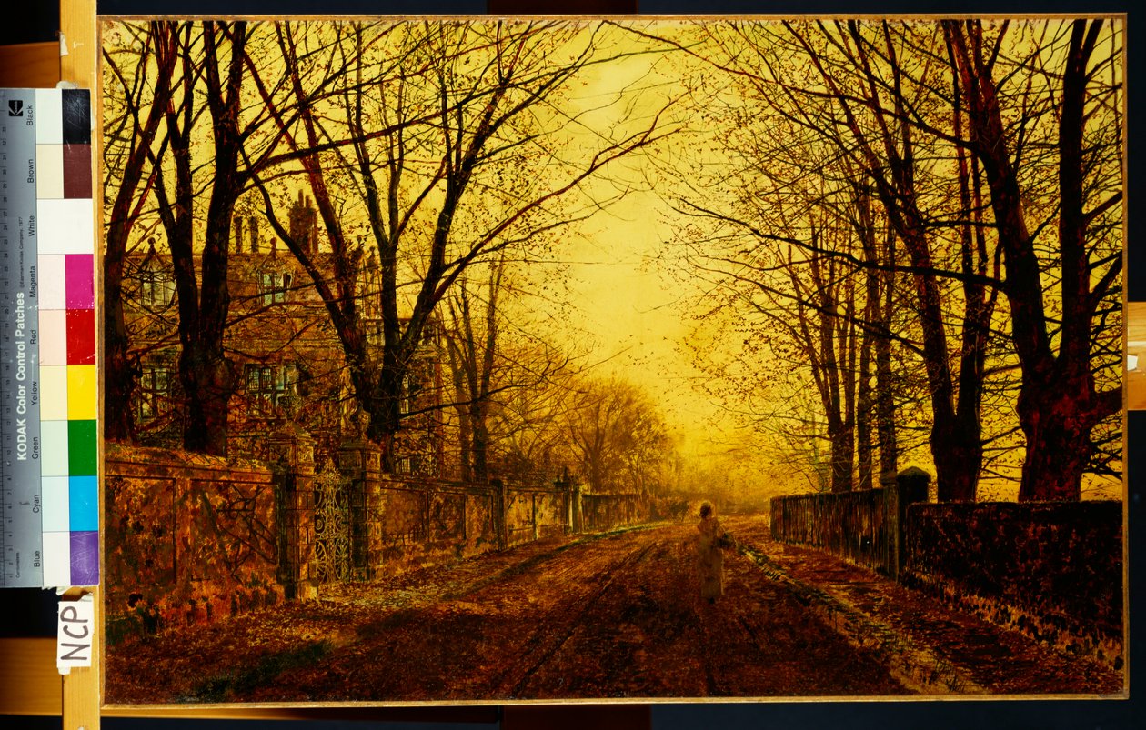 Nocturne i guld, 1872 av John Atkinson Grimshaw