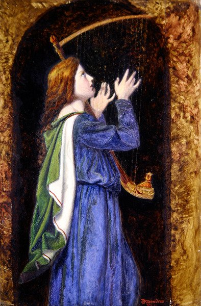 Saint Cecilia av John Atkinson Grimshaw
