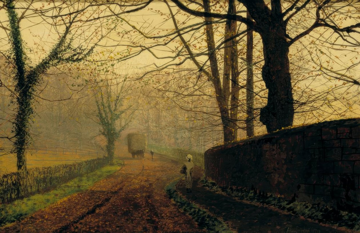 Stapleton Park, nära Pontefract, Leeds av John Atkinson Grimshaw