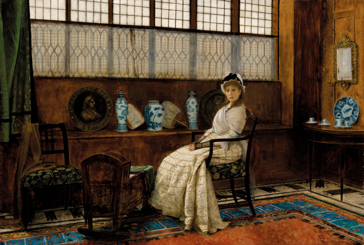 The Cradle Song av John Atkinson Grimshaw, 1878 av John Atkinson Grimshaw
