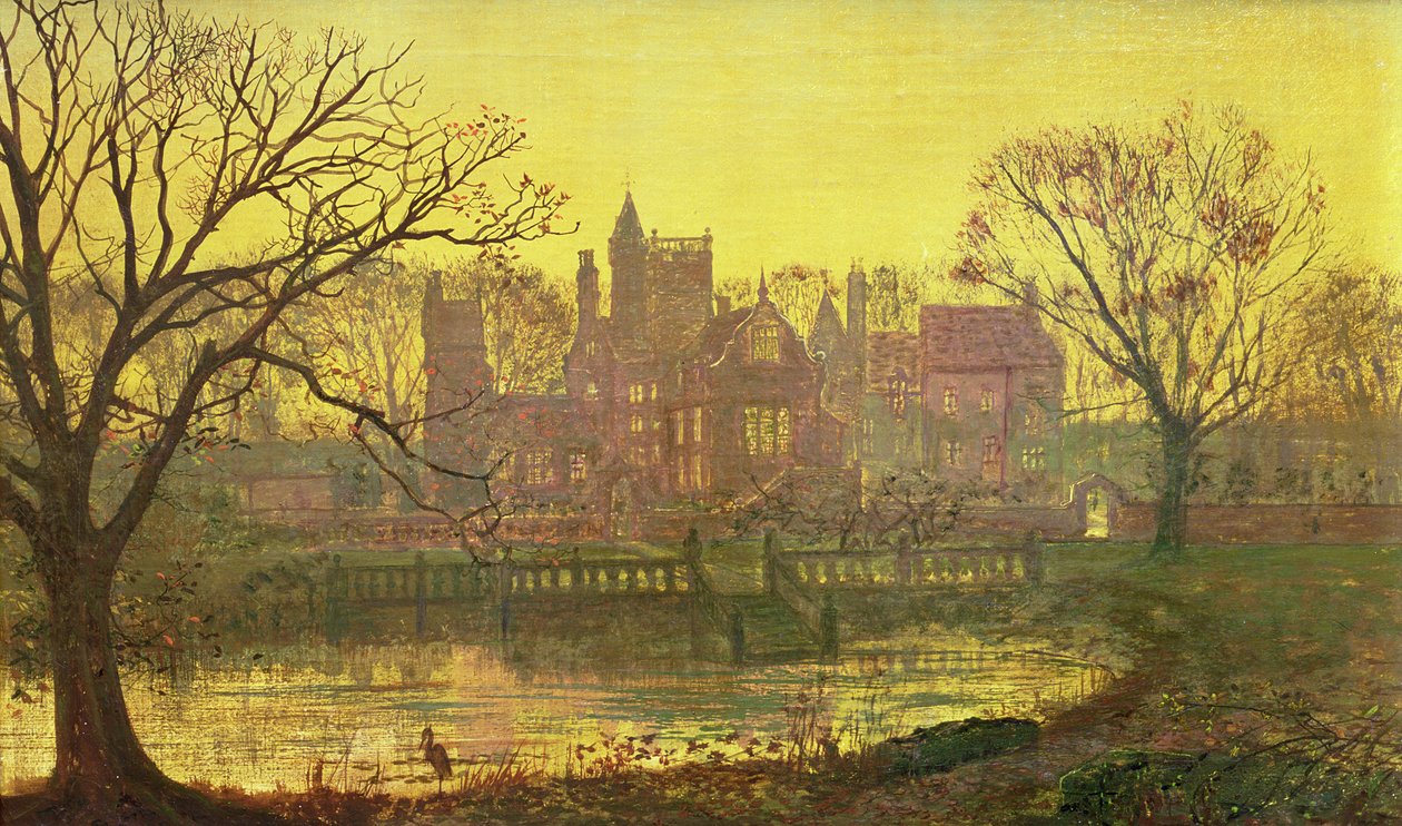 Moated Grange av John Atkinson Grimshaw