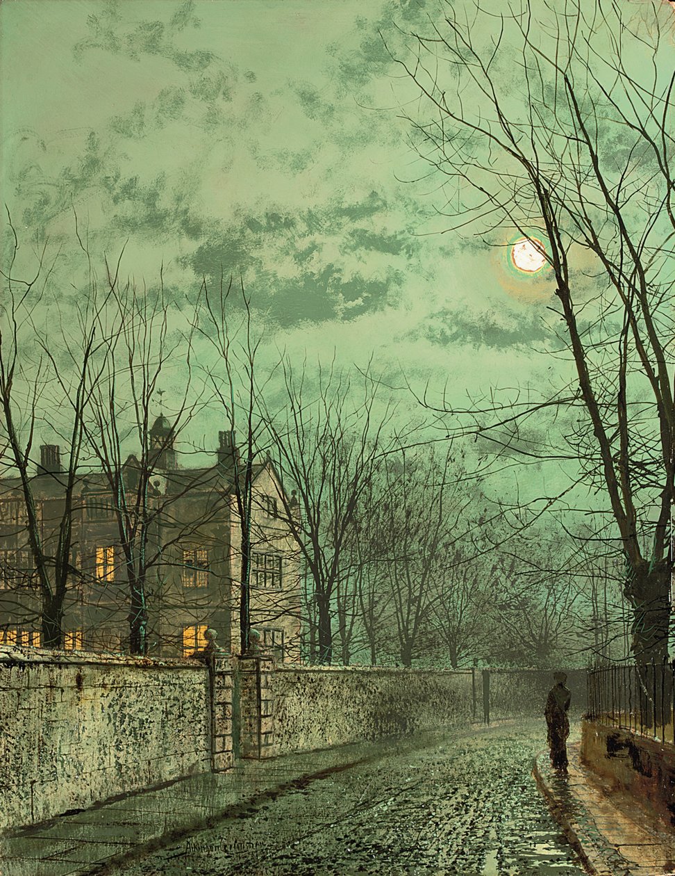 Under månstrålarna, 1887 av John Atkinson Grimshaw