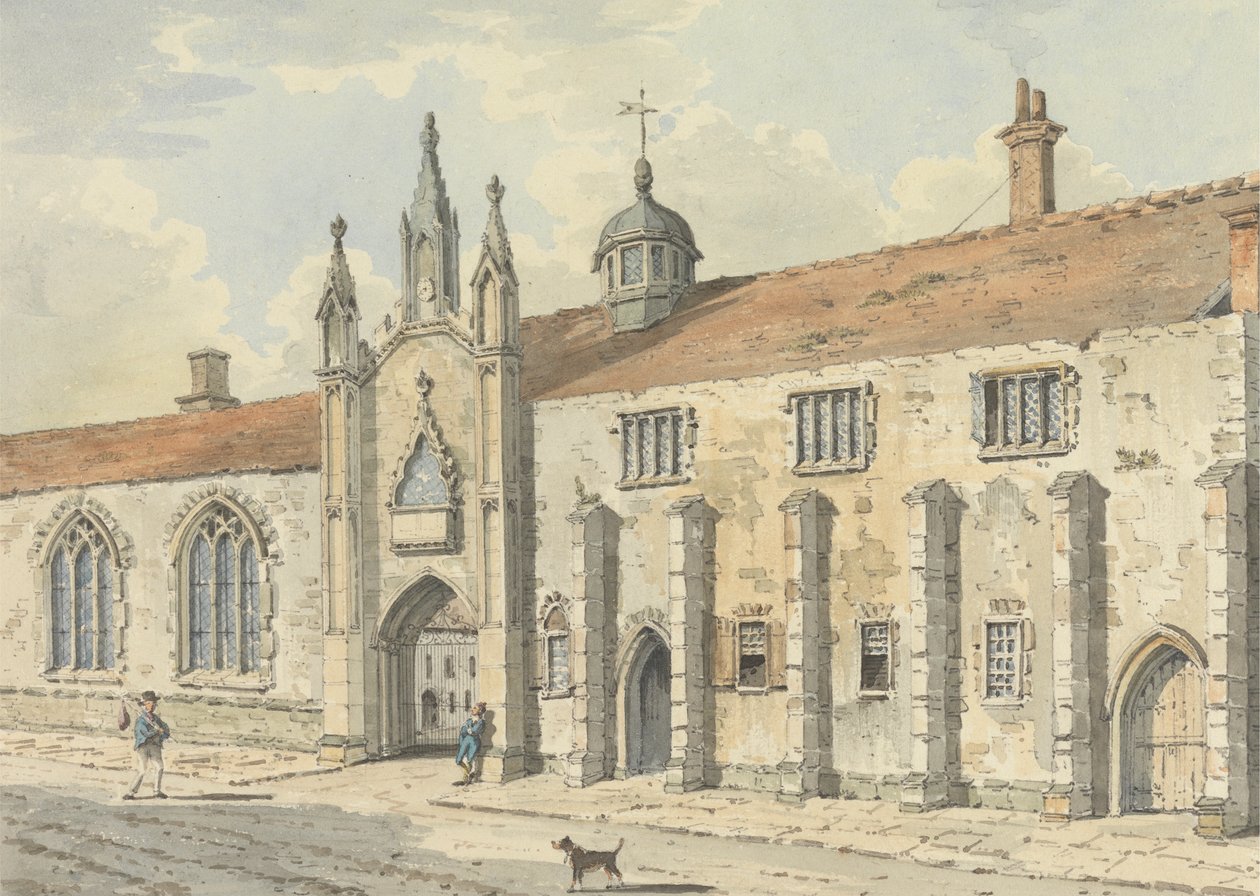 Skolan i Wells, Somerset av John Augustus Atkinson
