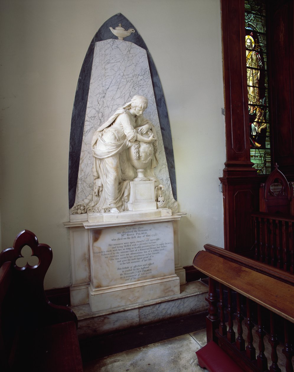 Monument till Rosa Palmer från Rose Hall, 1790 (marmor) av John Bacon