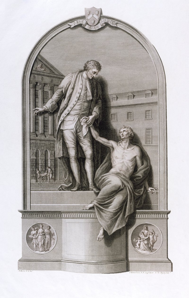 Monument till Sir Thomas Guy (1645-1724) vid Guy