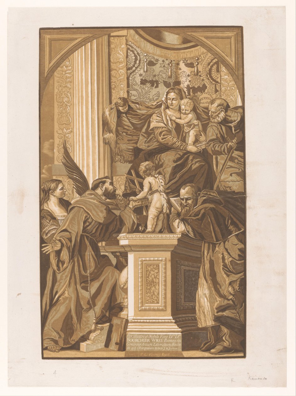 helig familj Konstverk av venetianska mästare (serietitel) Opera selectora (serietitel) av John Baptist Jackson