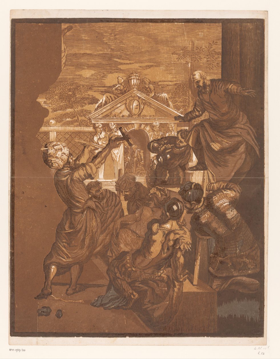 Marcus räddar en slav från hans tortyr Konstverk av venetianska mästare (serietitel) Opera selectora (serietitel) av John Baptist Jackson