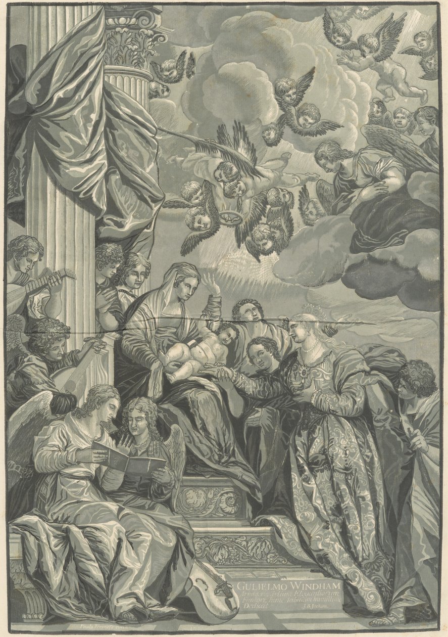 Den heliga Katarinas mystiska äktenskap av John Baptist Jackson