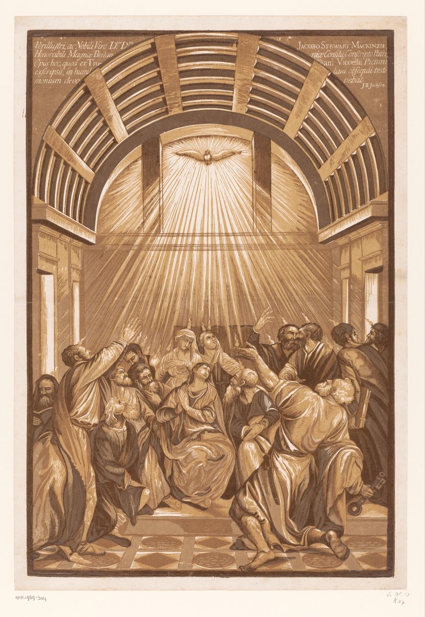 Den helige Andes utgjutelse Konstverk av venetianska mästare (serietitel) Opera selectora (serietitel) av John Baptist Jackson