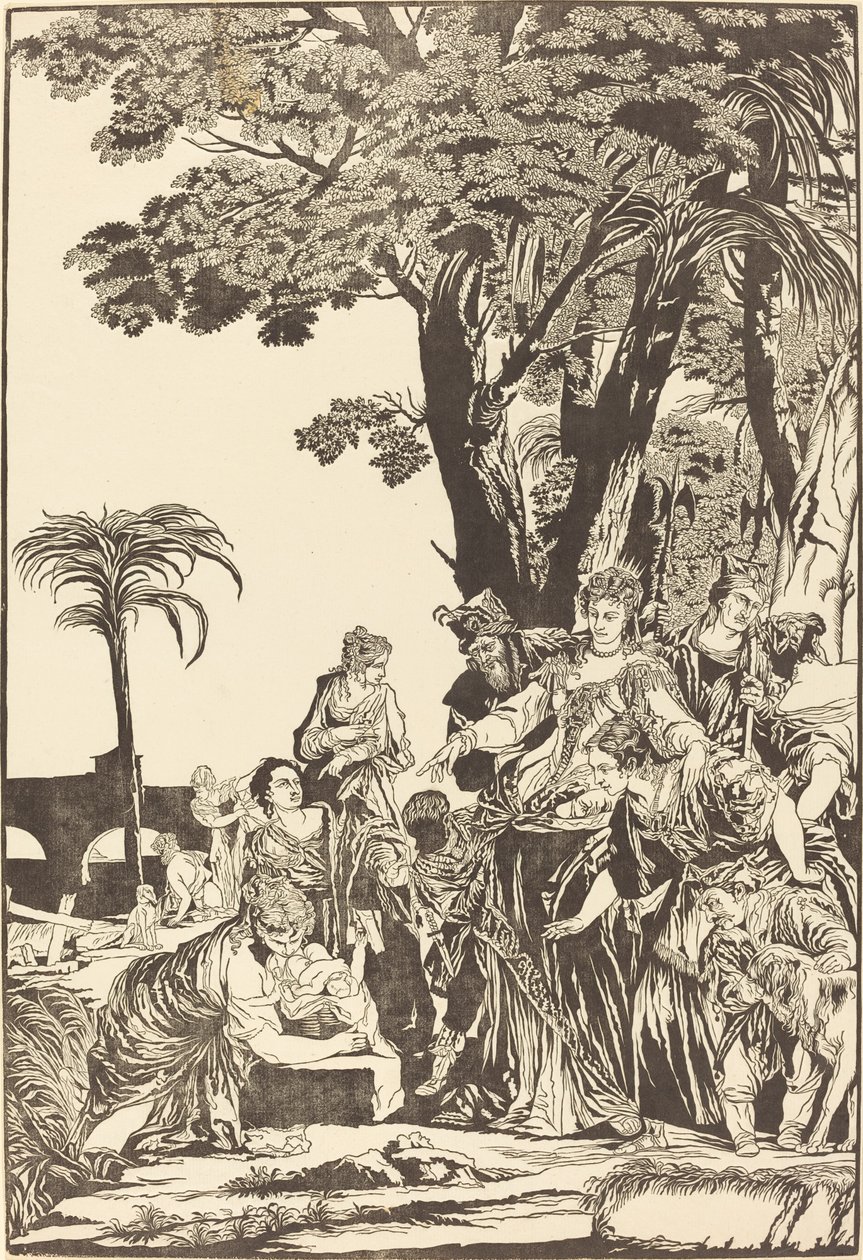 Fyndet av Moses av John Baptist Jackson after Veronese