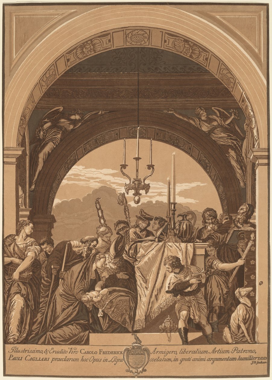 Presentationen i templet av John Baptist Jackson, after Veronese