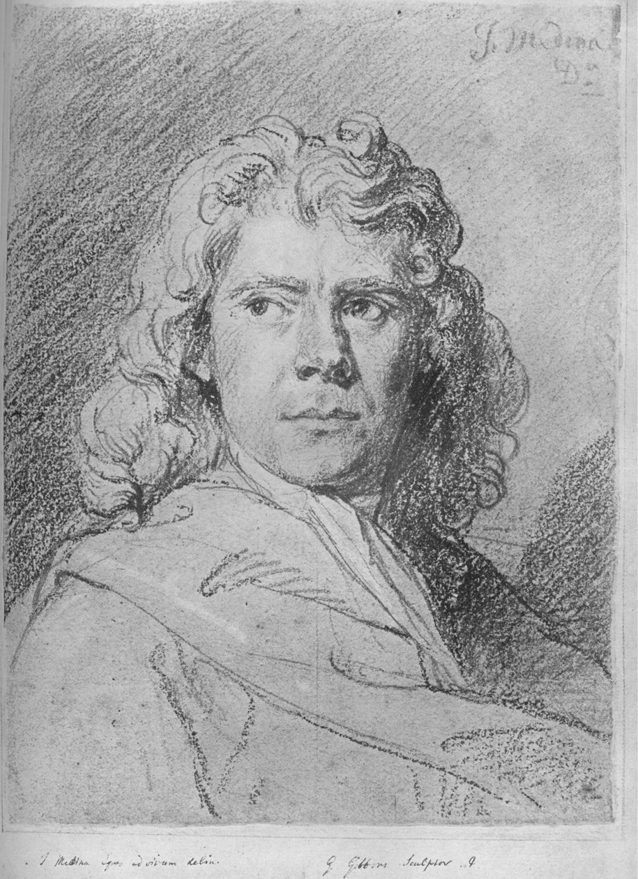 Grinling Gibbons, sent 1600-tal, 1930. av John Baptist de Medina
