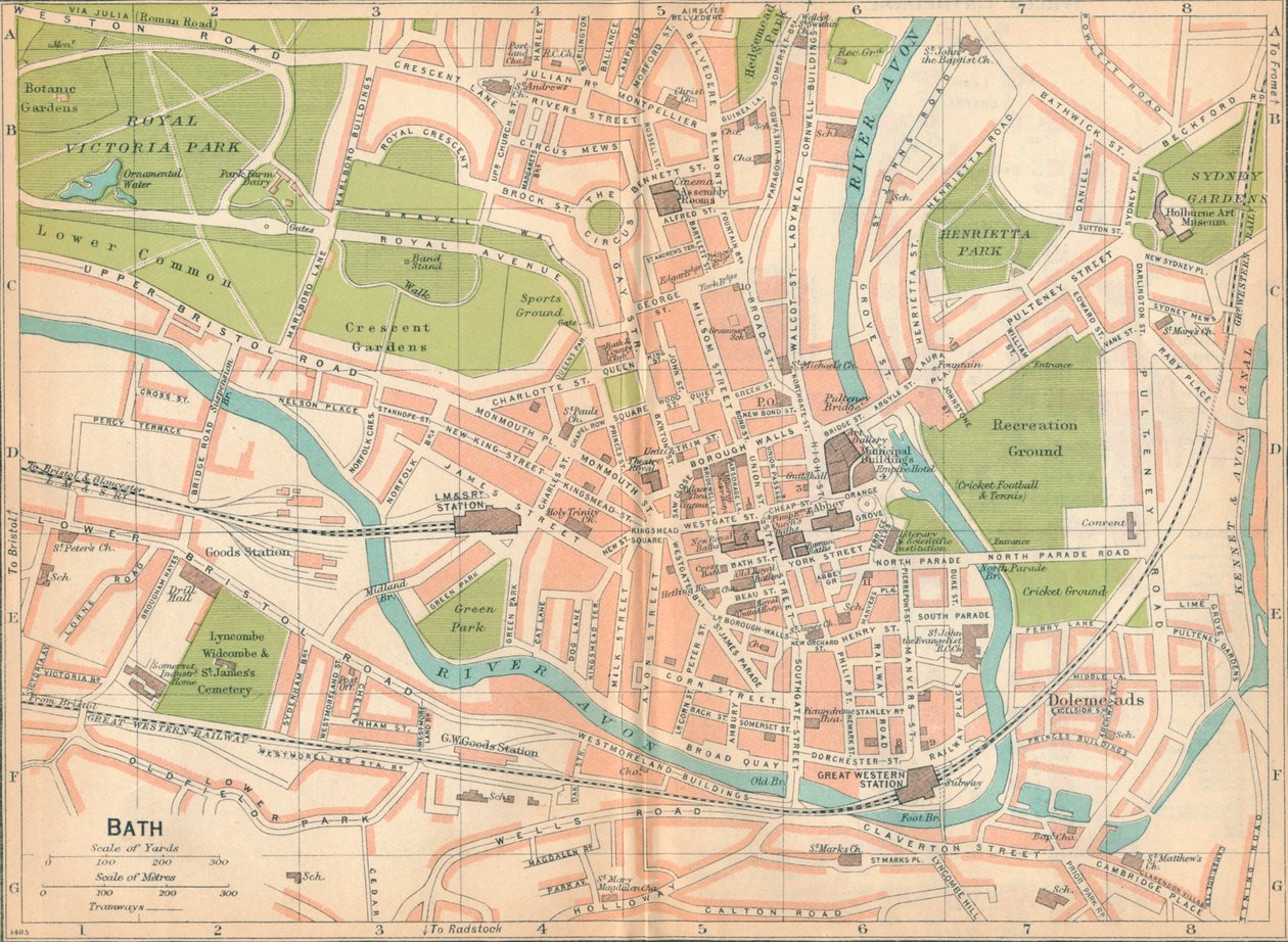 Bath c20th Century av John Bartholomew