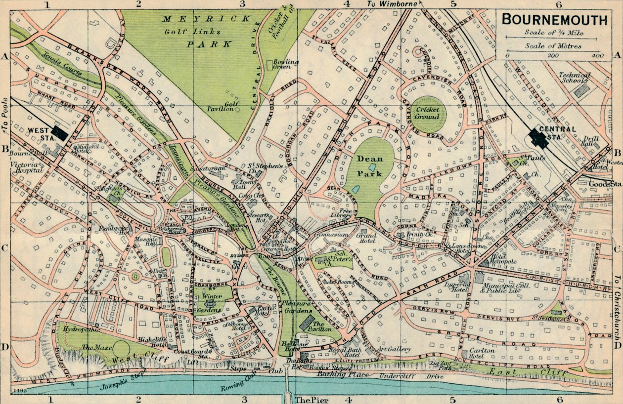Bournemouth, 1900-talet av John Bartholomew