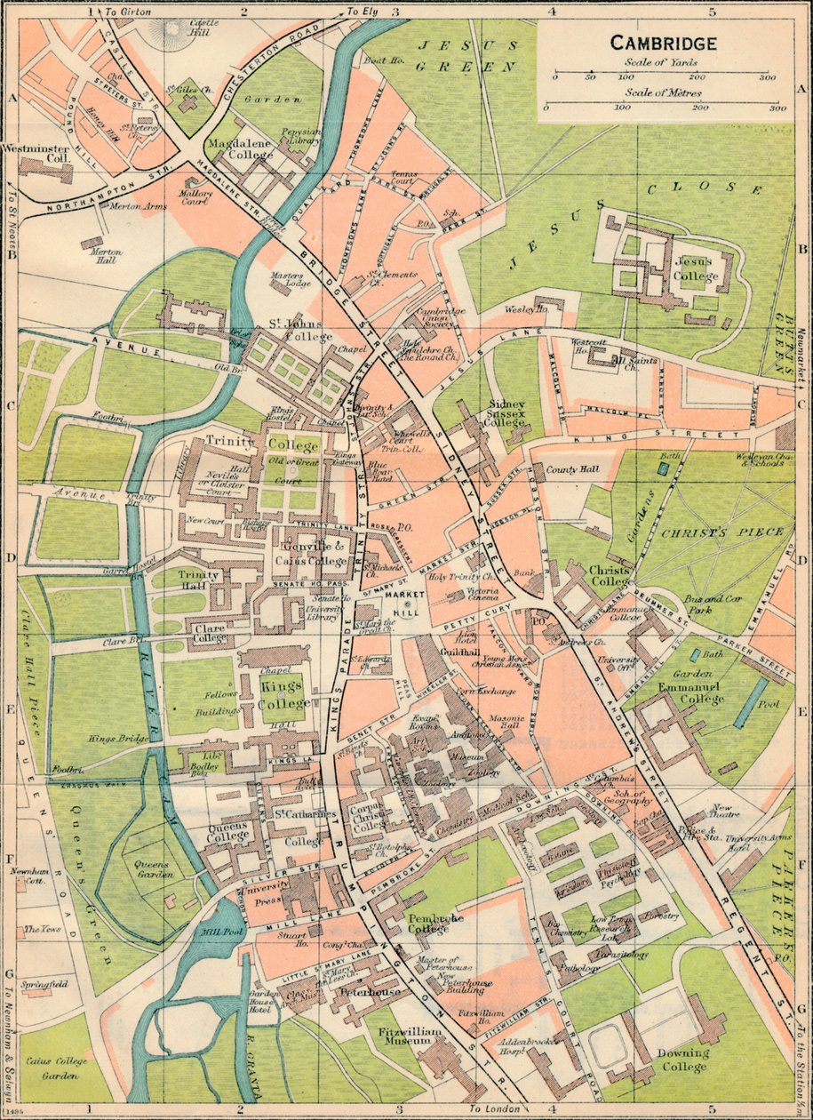 Cambridge, 1900-talet av John Bartholomew