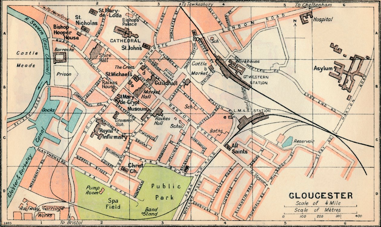 Gloucester, 1900-talet av John Bartholomew