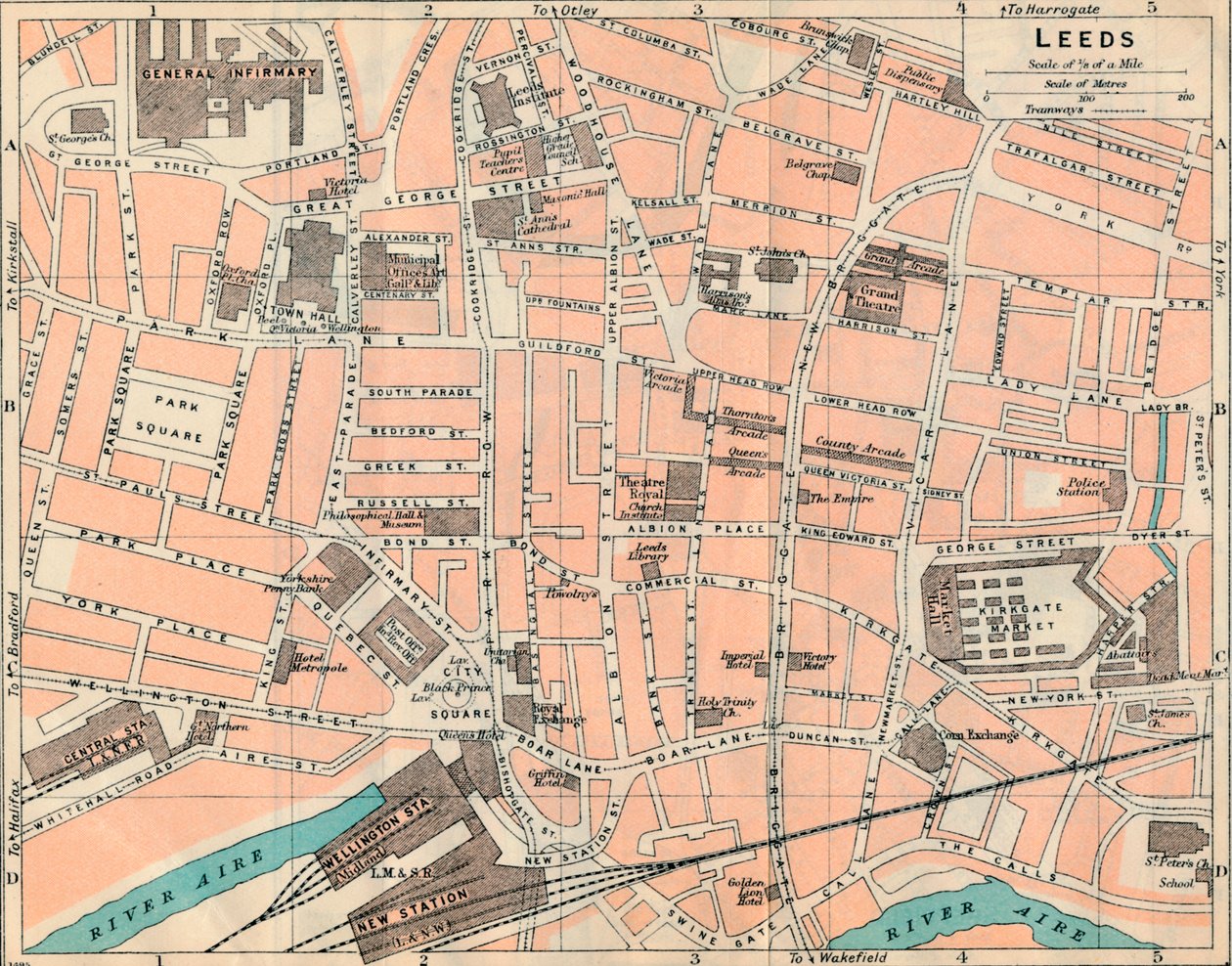 Leeds, 1900-talet av John Bartholomew