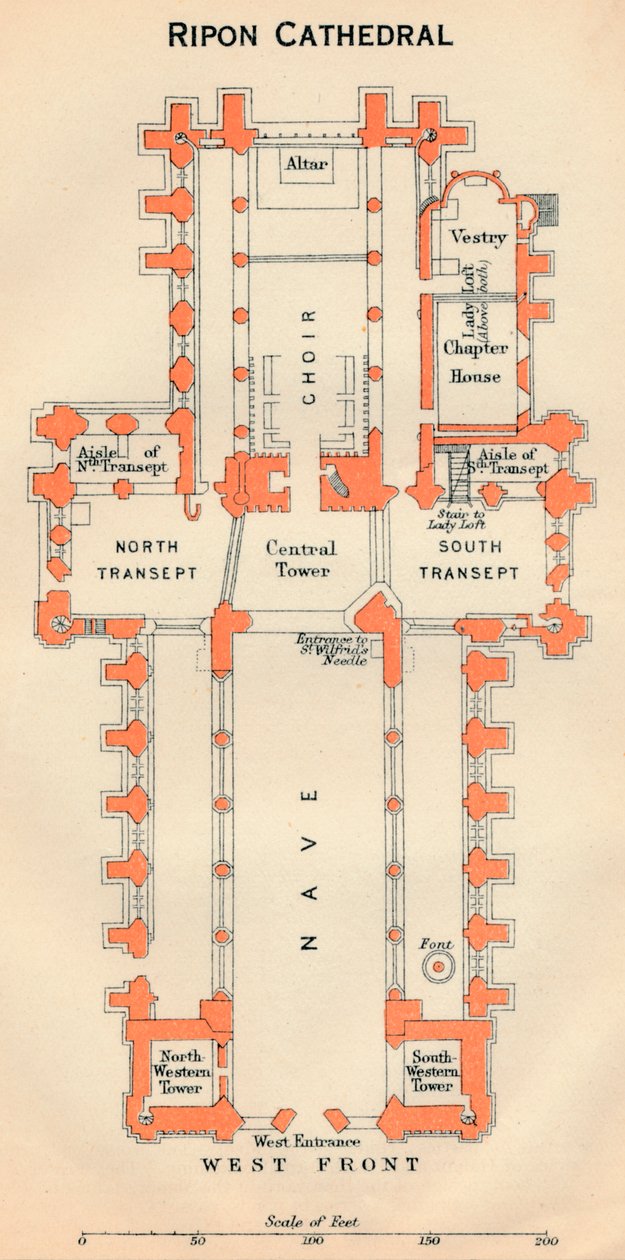 Ripon-katedralen, 1900-talet av John Bartholomew