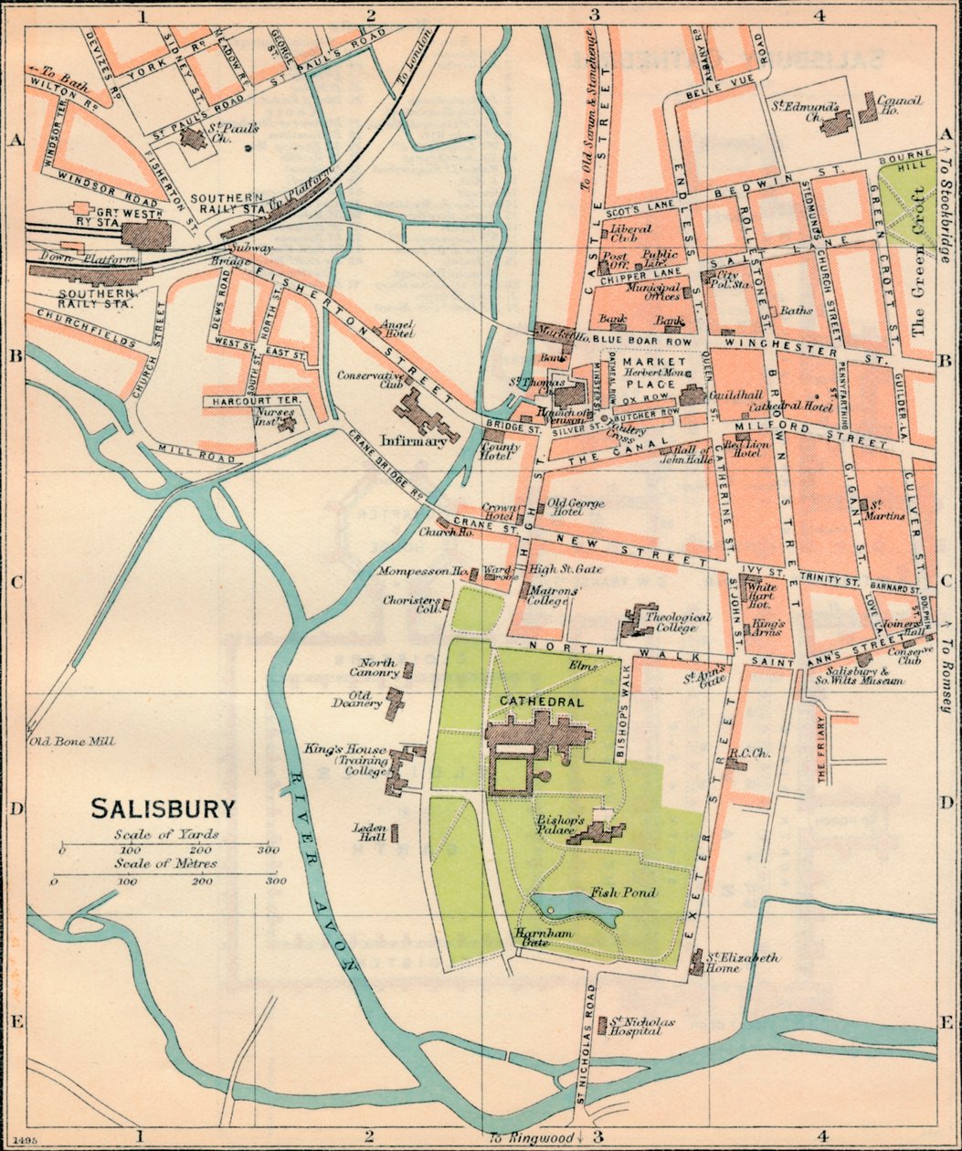 Salisbury, 1900-talet av John Bartholomew