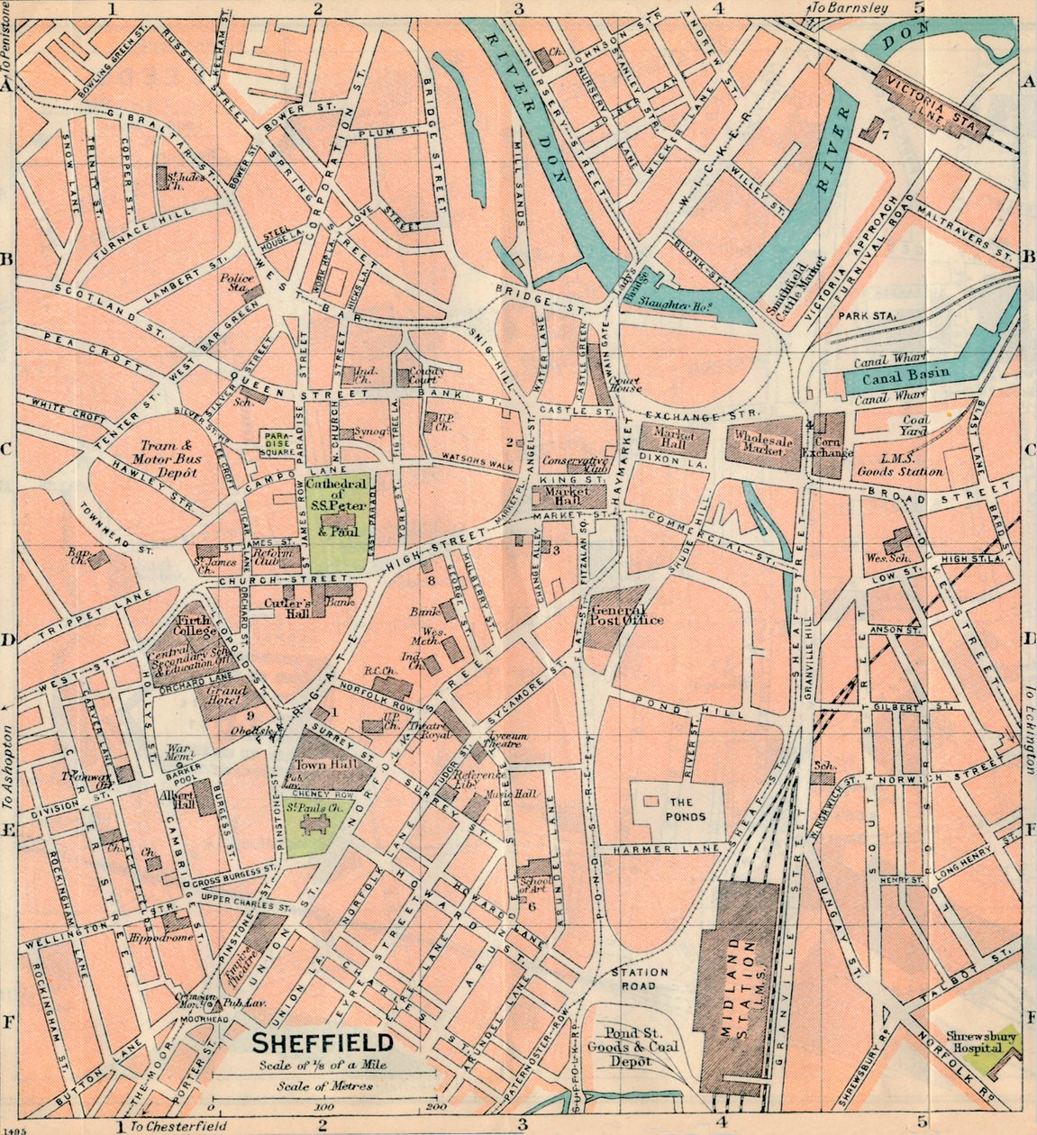 Sheffield, 1900-talet av John Bartholomew