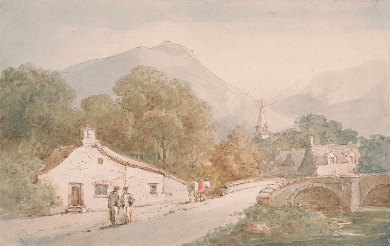 Tyn Dhu Mill, norra Wales av John Baverstock Knight