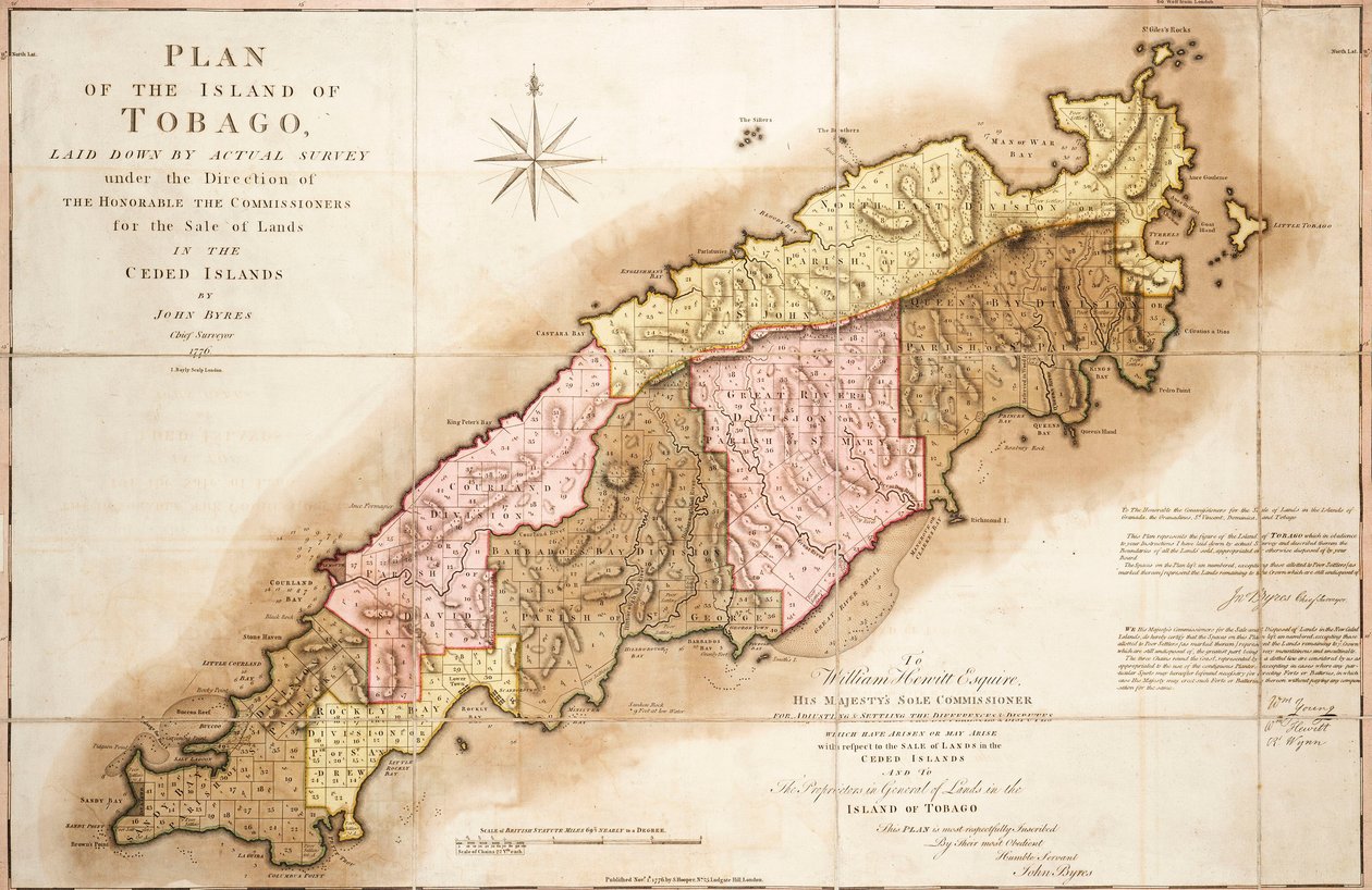 Plan för Tobago av John Bayly