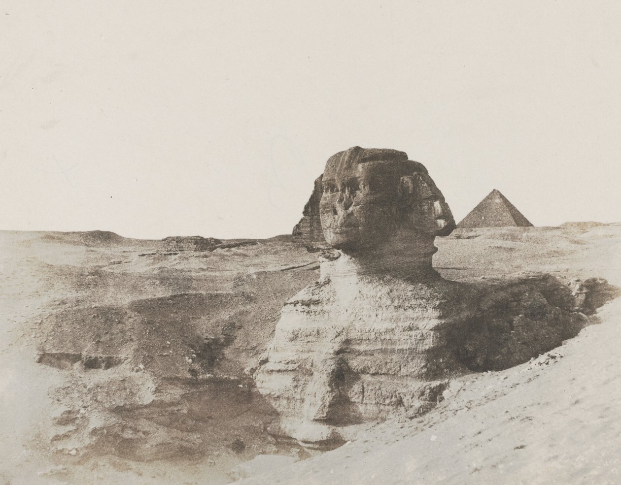 The Sphinx, ca 1853 (saltat papperstryck från vaxat pappersnegativ) av John Beasley Greene