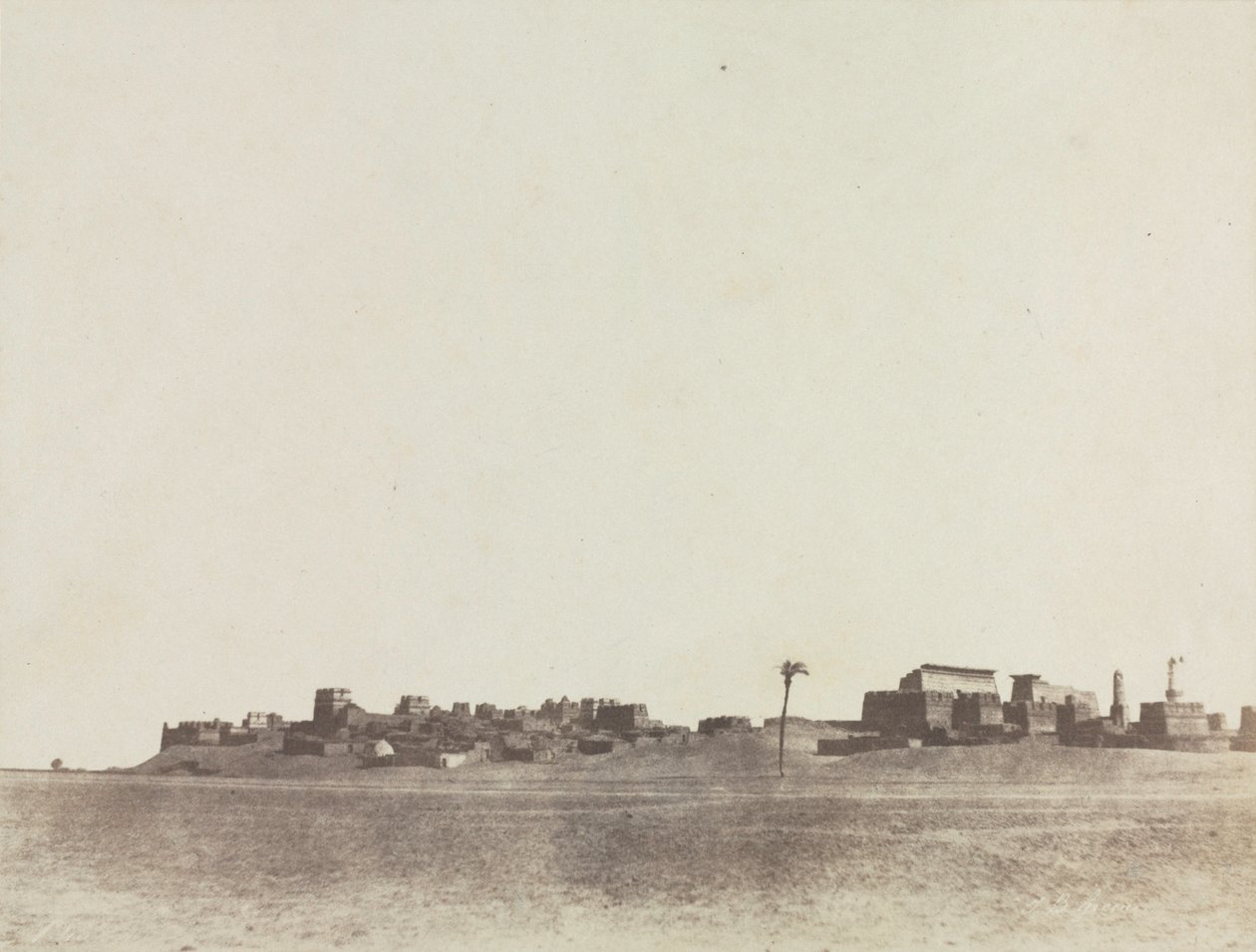 Utsikt över Luxor, 1854. av John Beasley Greene
