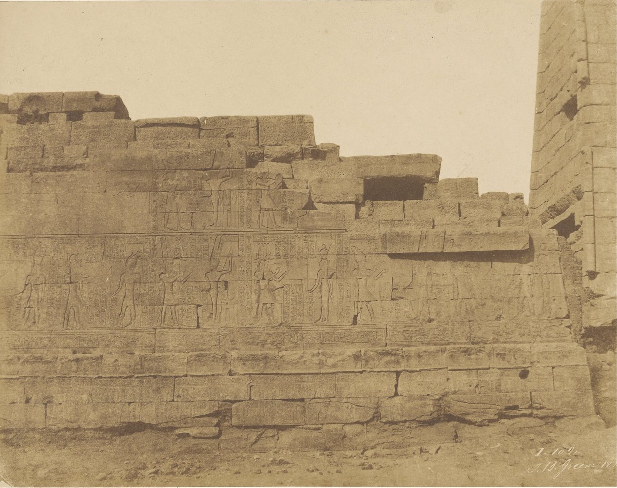 Karnak, Temple South of the Hypostyle Hall, South Wall (Exterior Face) av John Beasly Greene