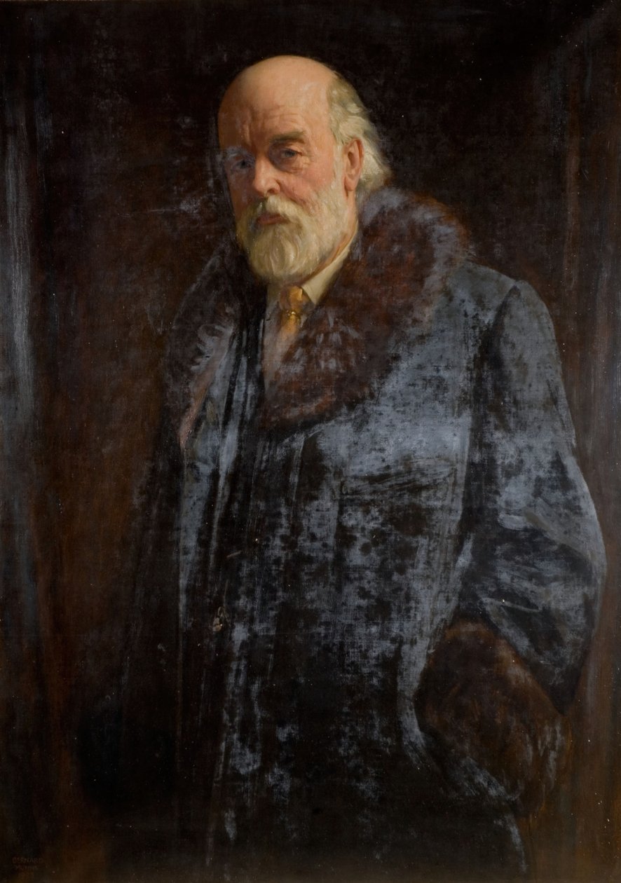 Porträtt av Sir Oliver Lodge, 1923. av John Bernard Munns