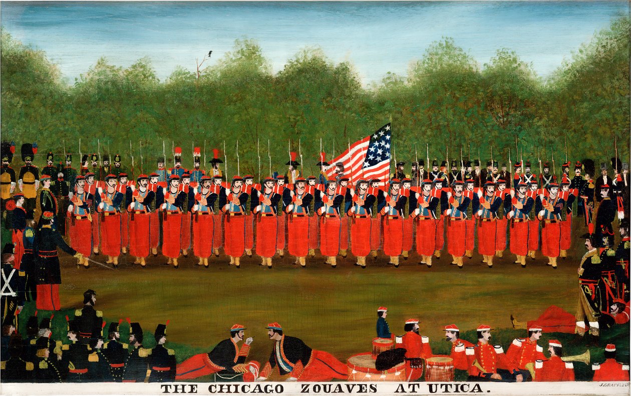 Chicago Zouaves i Utica, ca 1860 av John Bernt Graff
