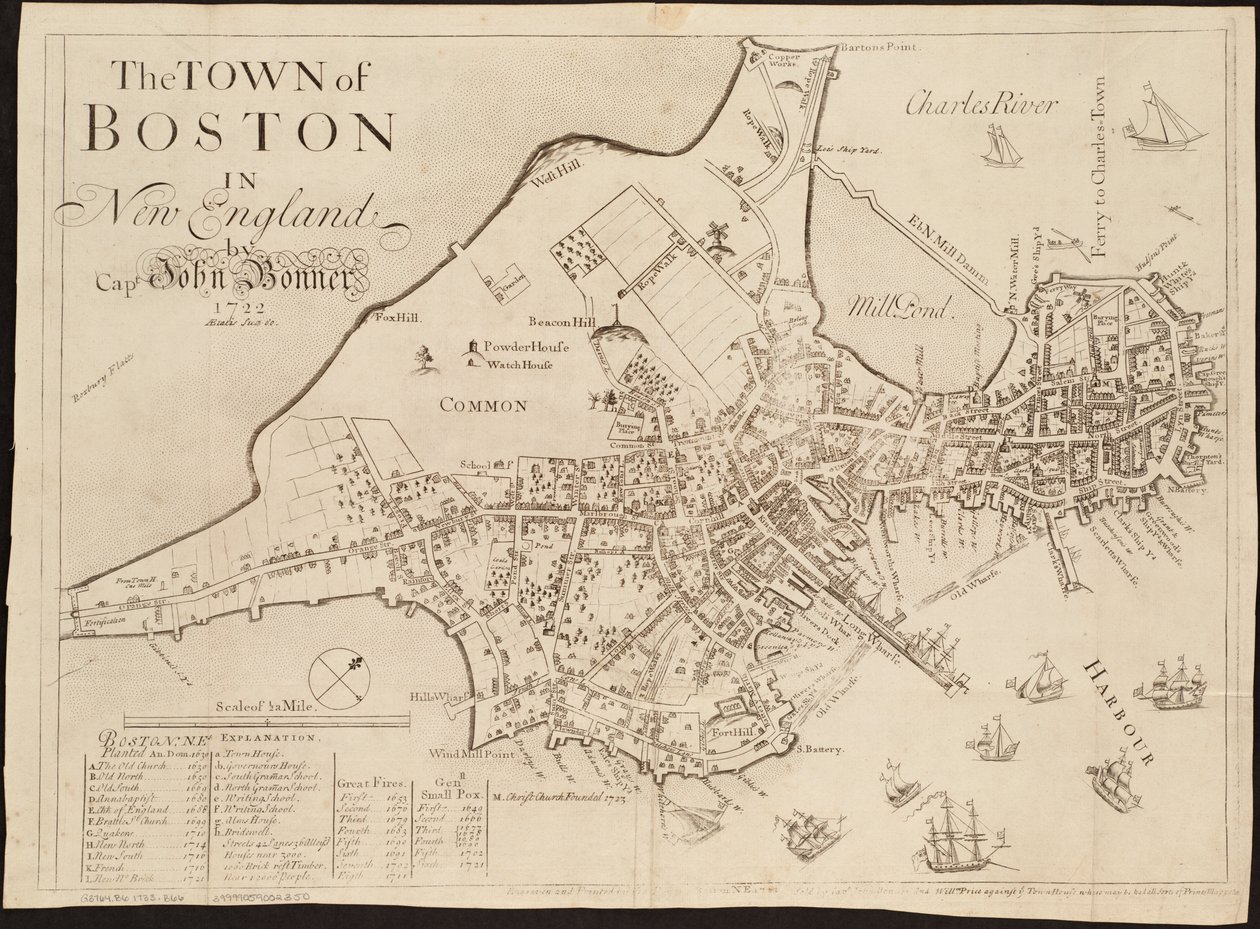 Staden Boston i New England av John Bonner