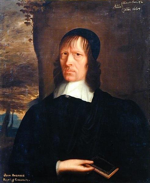 Porträtt av John Ambrose av Lowick, rektor i Grasmere av John Bracken
