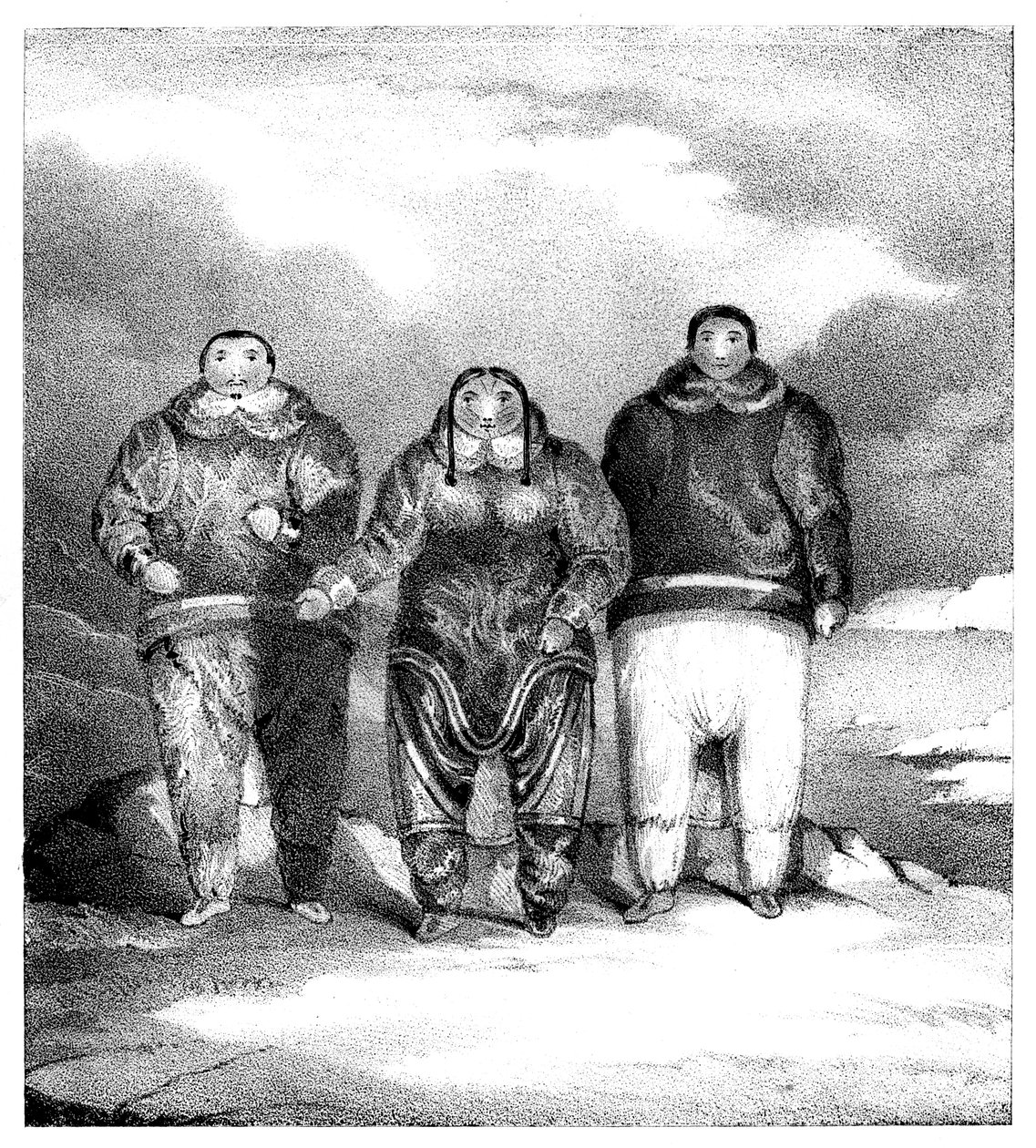 Poyettak, Kakikagiu, Aknalua, tidigt 1800-tal. av John Brandard