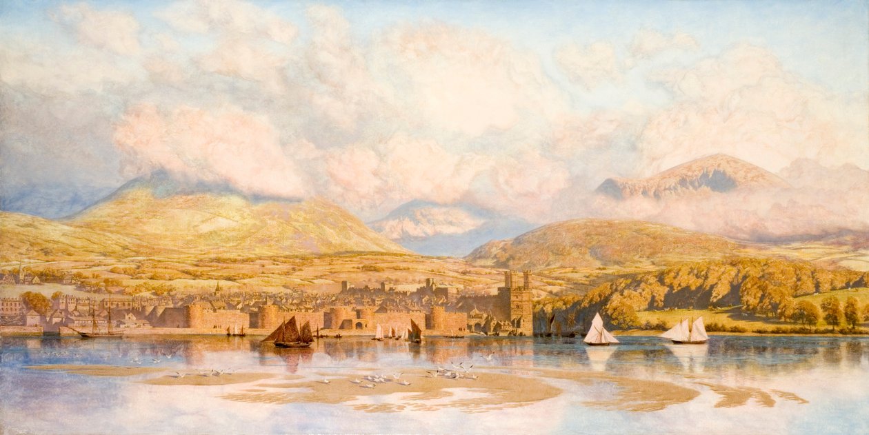 "Seisonens högborg och Kittywakes läger", 1879 av John Brett