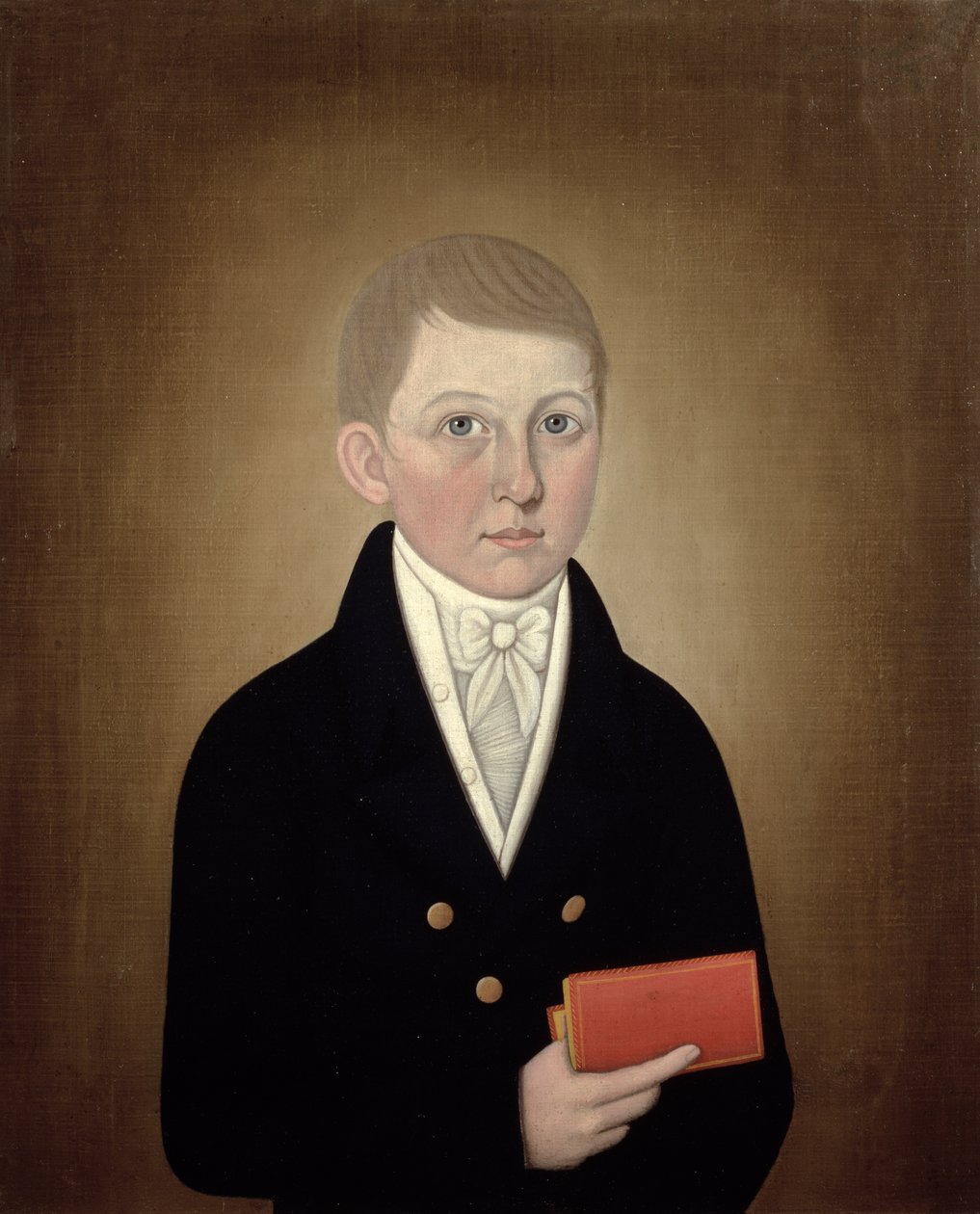 Pojke som håller en bok, ca 1810 av John Brewster