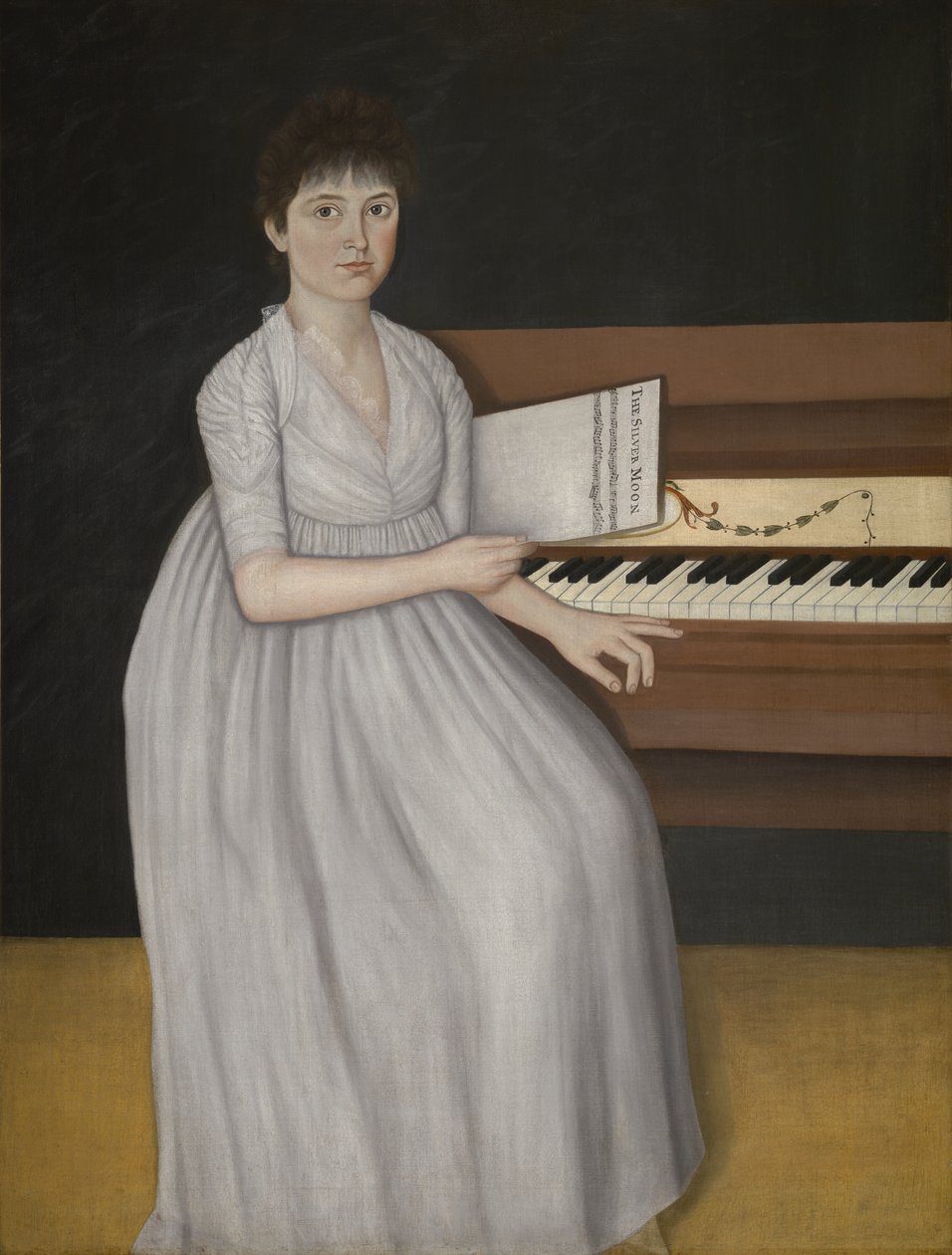Porträtt av Sarah Prince, ca 1801 av John Brewster