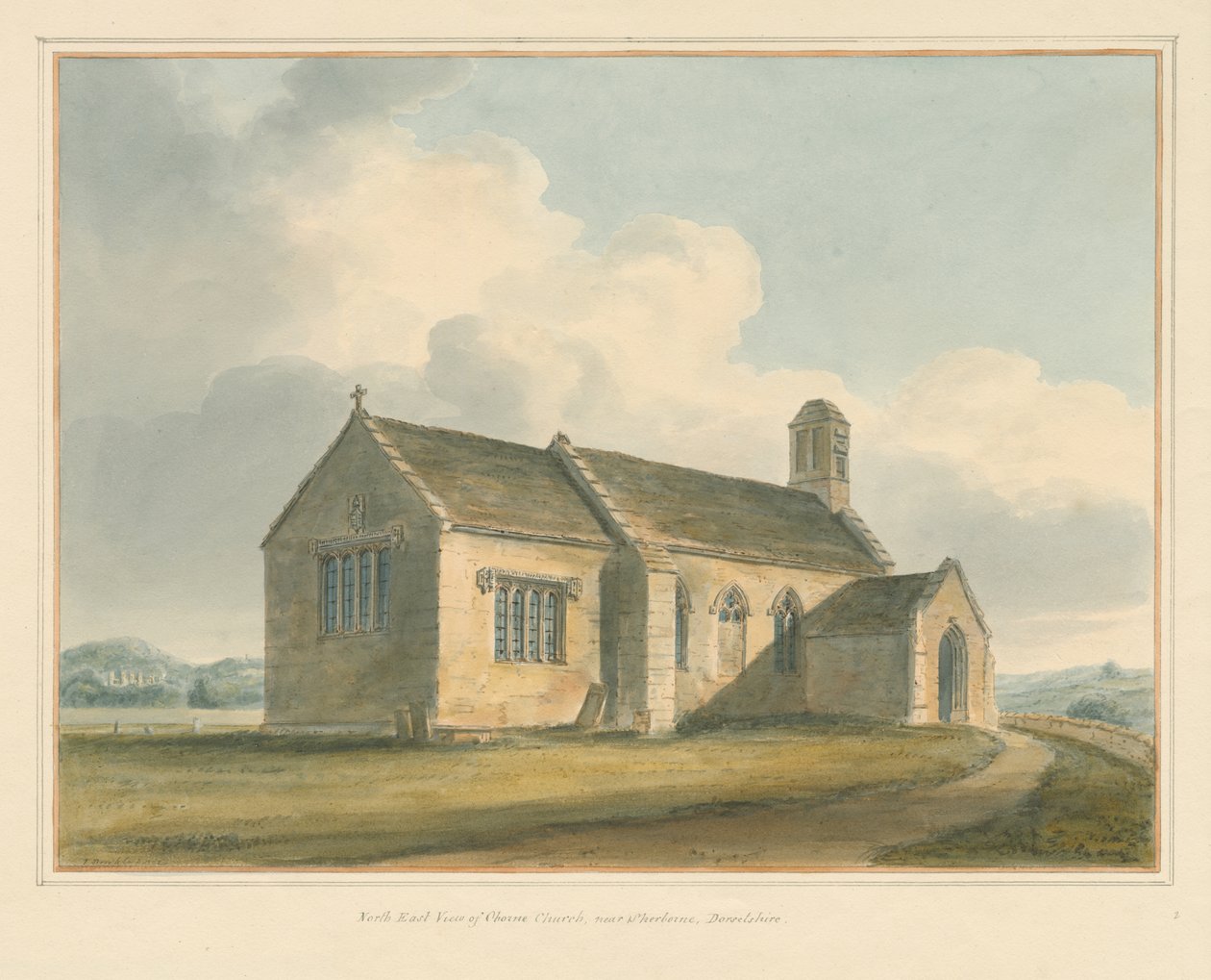 Dorset - Chorne Church, 1802 av John Buckler