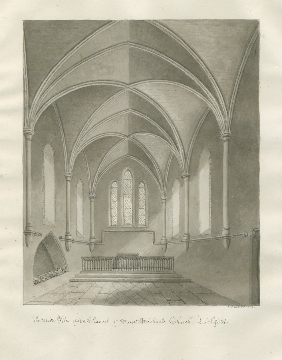 Lichfield - Interiör av St. Michael