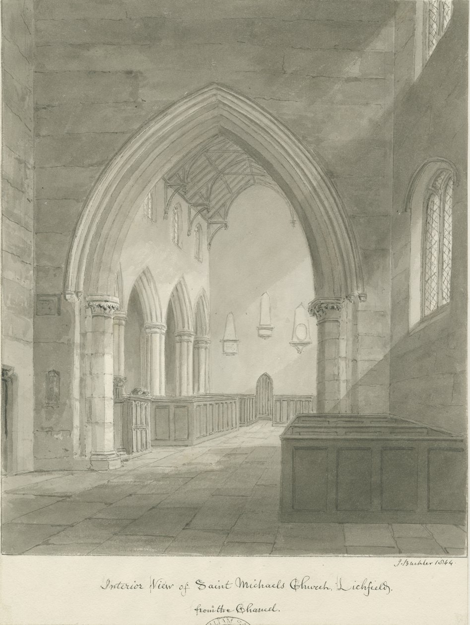 Lichfield - Interiör av St. Michael