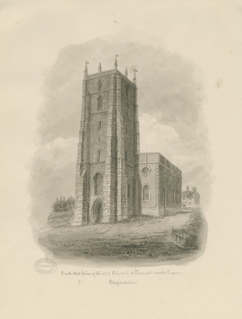 Newcastle-under-Lyme - "St. Giles the Abbot" av John Buckler