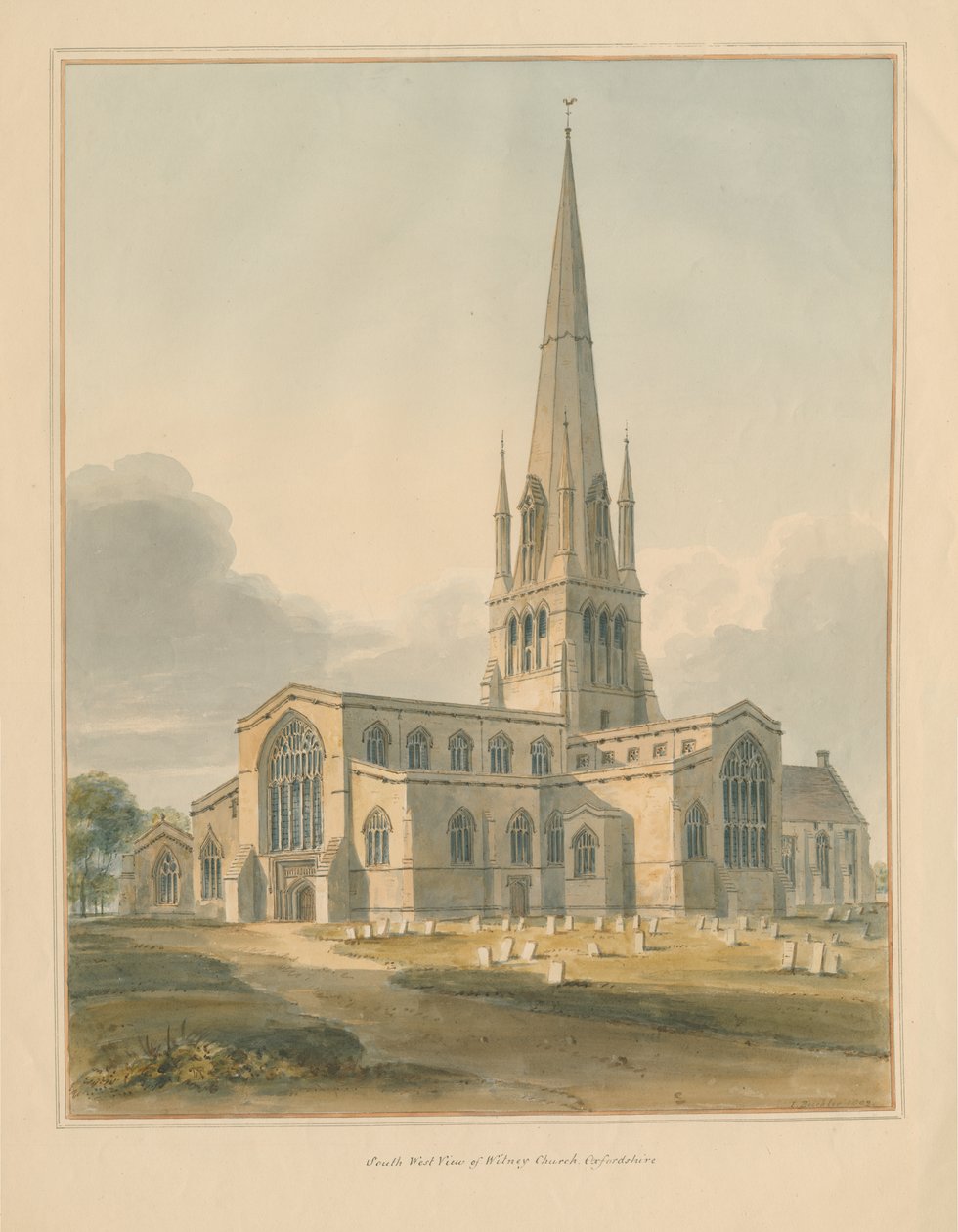 Oxfordshire - Witney Church av John Buckler