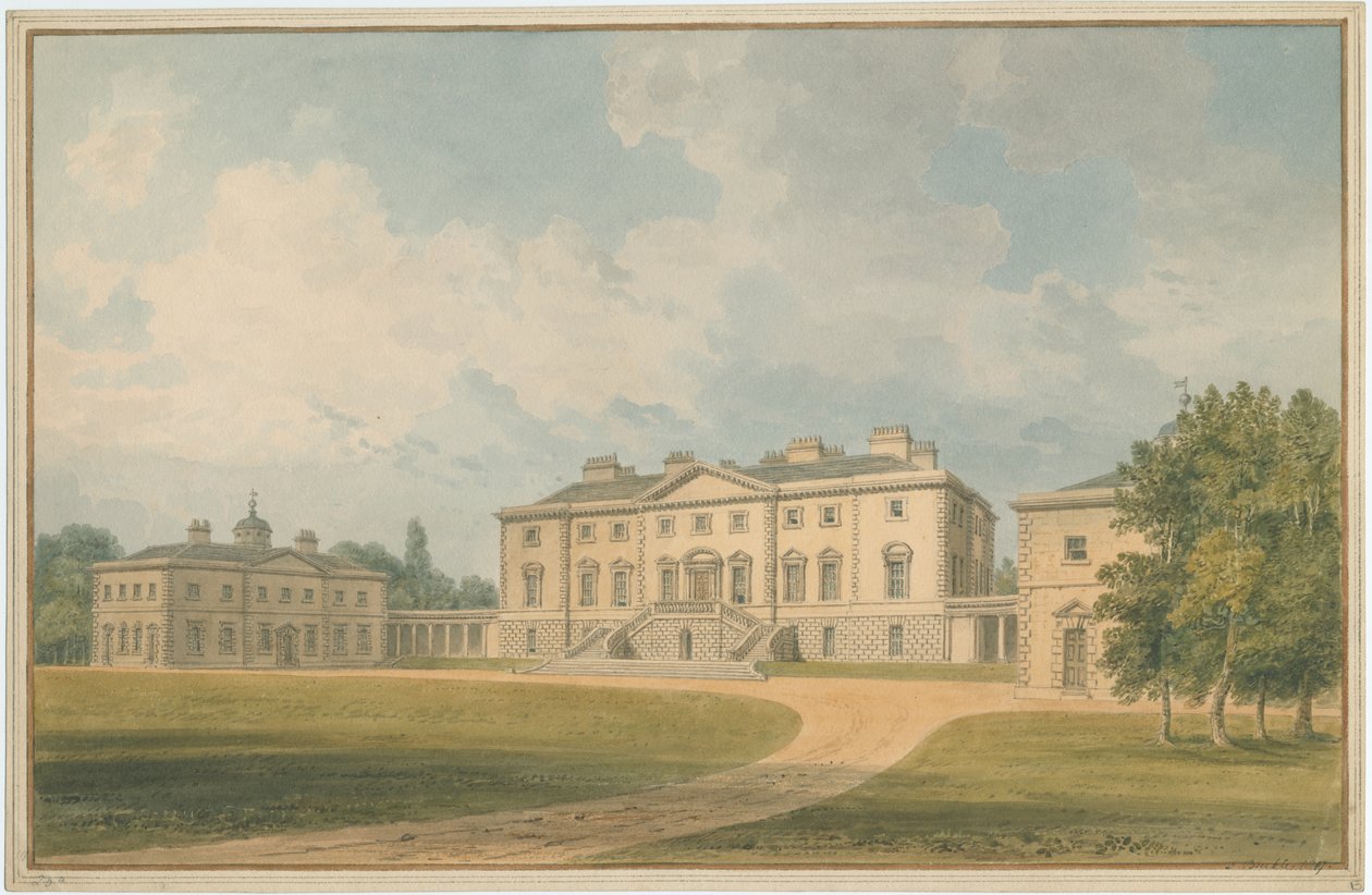 Sussex - Hall på okänd plats, 1807 av John Buckler