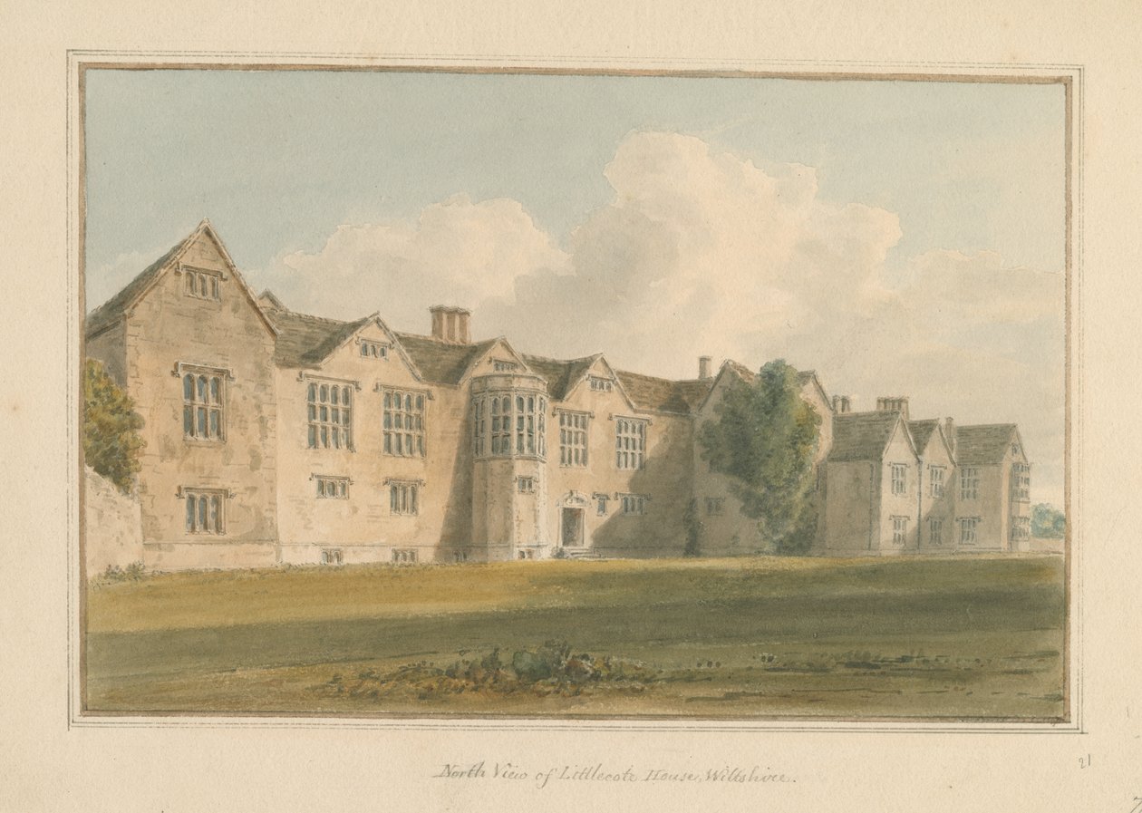 Wiltshire - Littlecote House, 1807 av John Buckler