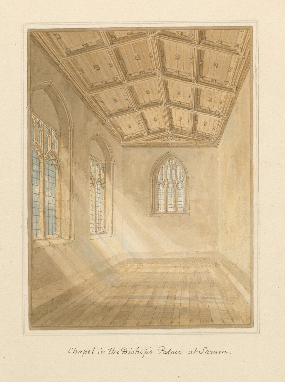 Wiltshire - Sarum - Inredning av kapell i Bishop