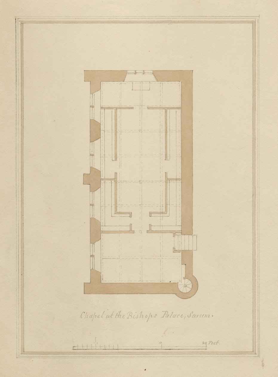 Wiltshire - Sarum - Plan av Bishop