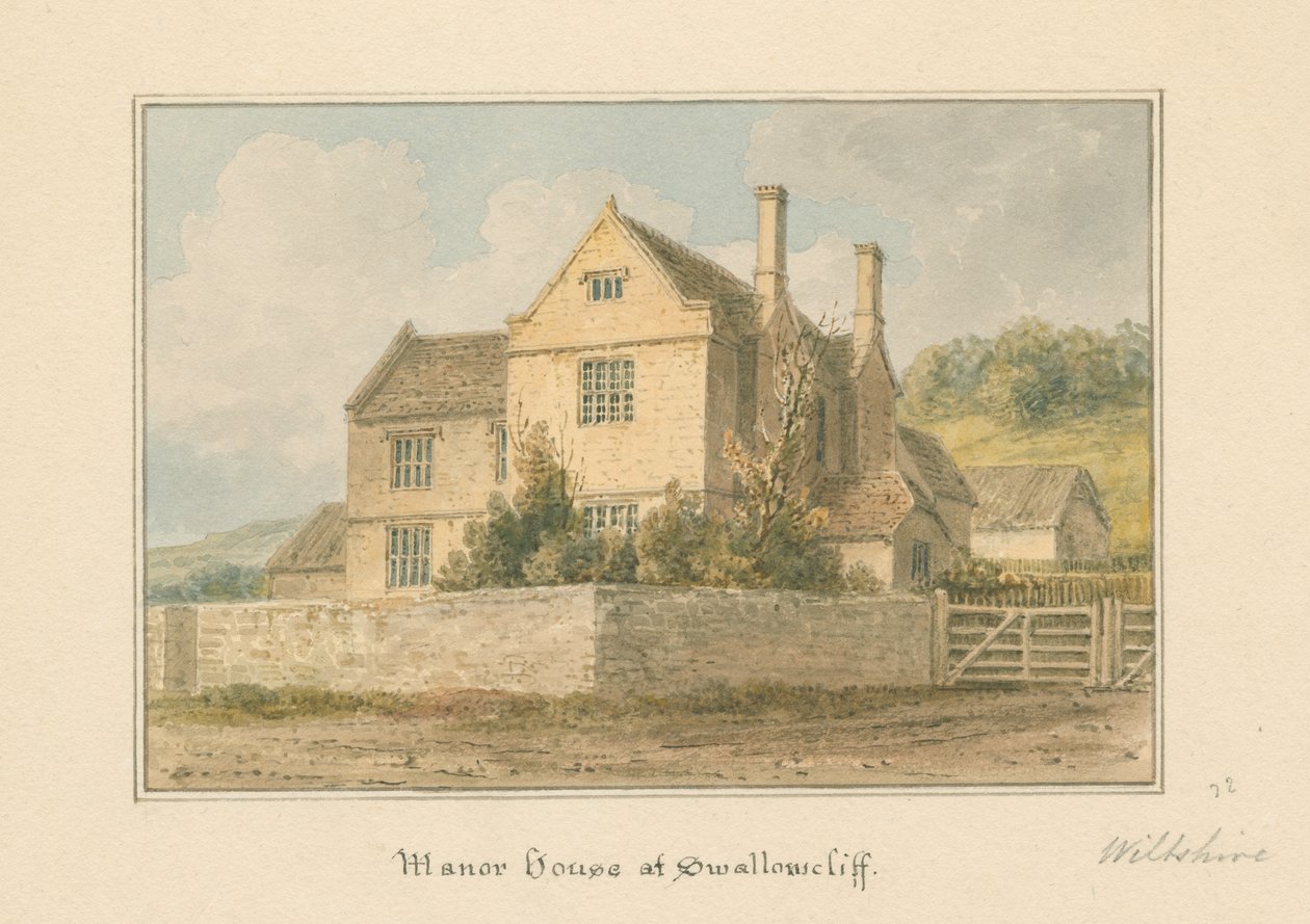 Wiltshire - Swallowcliff Manor House, 1817 av John Buckler